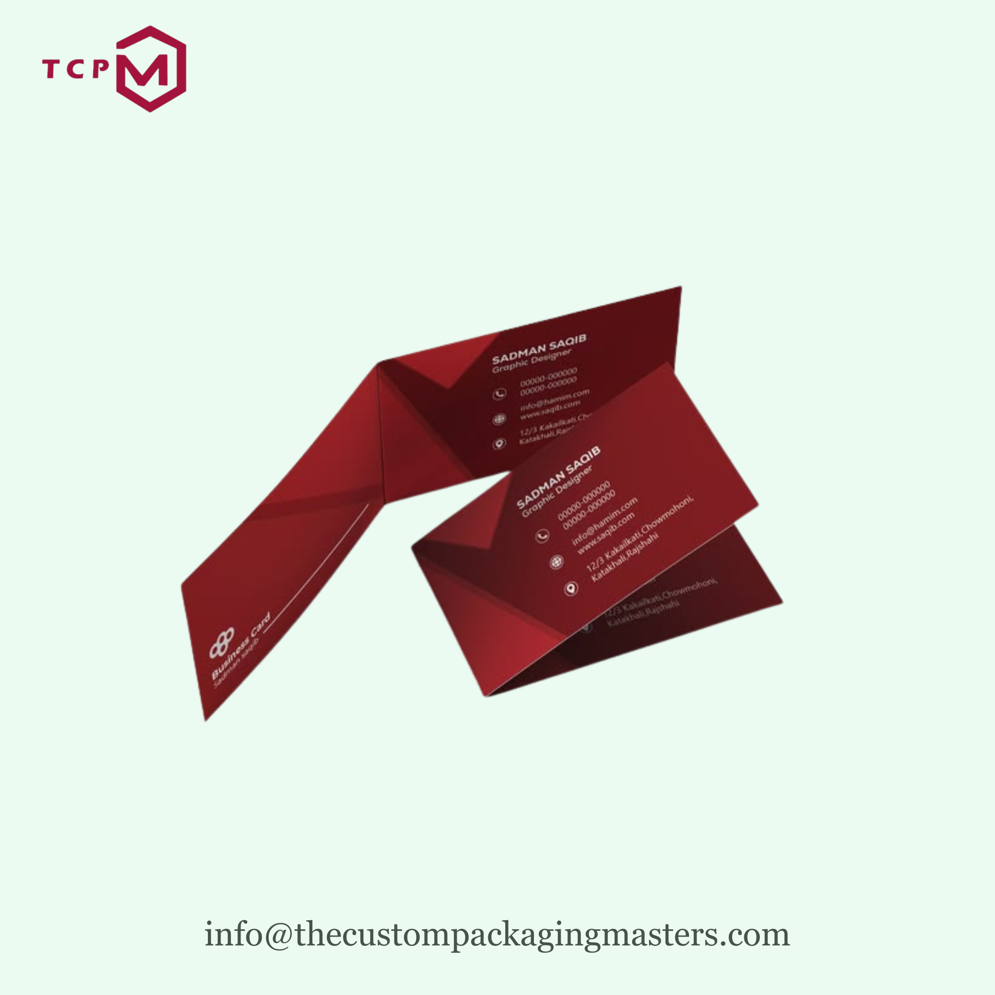 Folded Business Cards