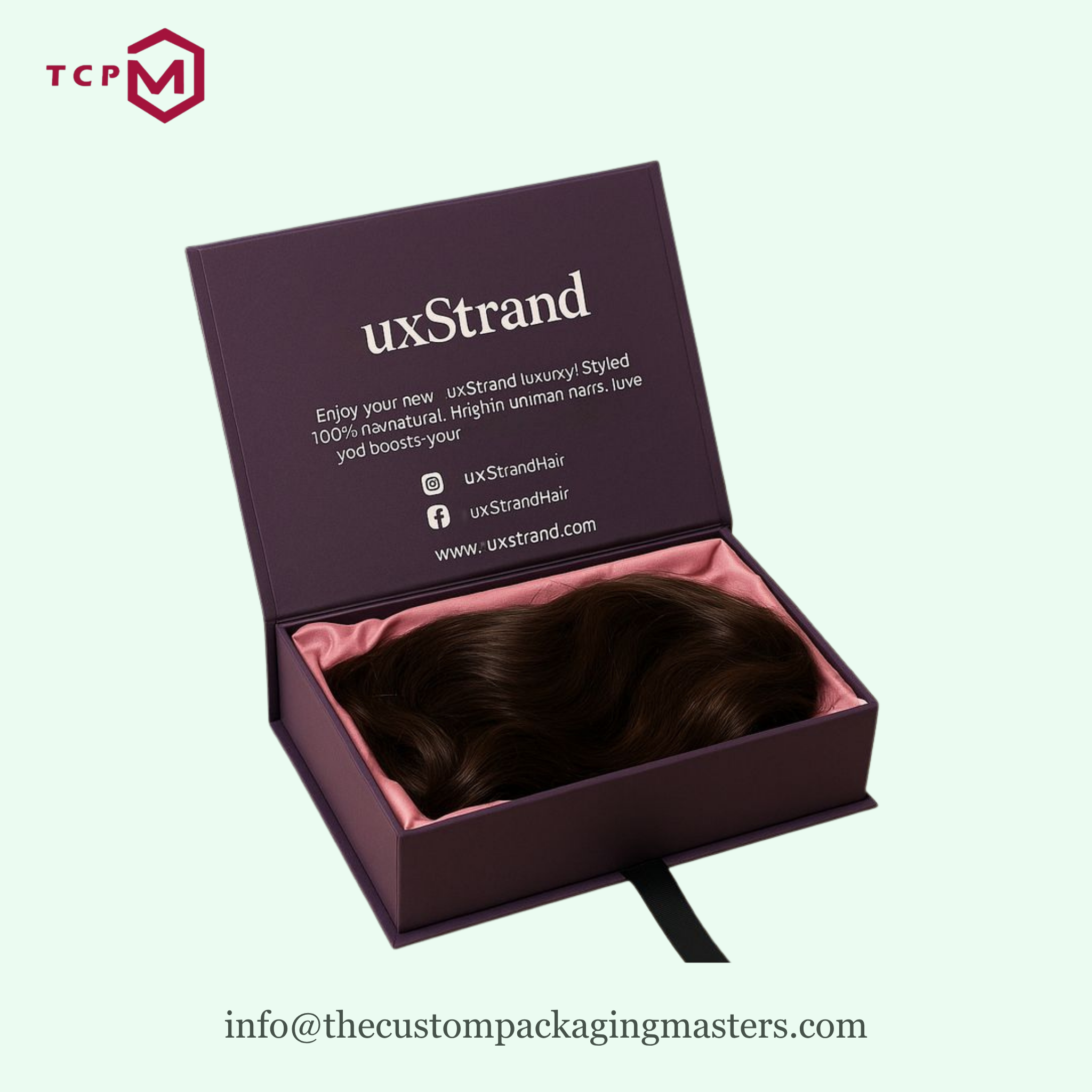 Custom Foldable Hair Extension Boxes